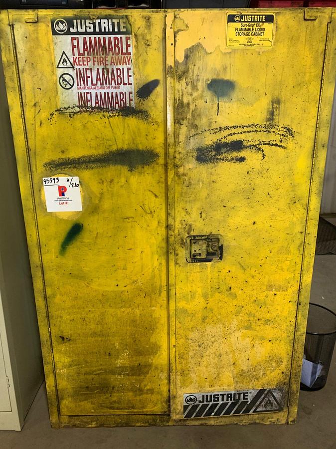 Used Cabinet and all it’s Contents ( Brake Parts Cleaner, Anti Seize Lubricant, Starting Fluid, PB Blaster, High Temp Grease)