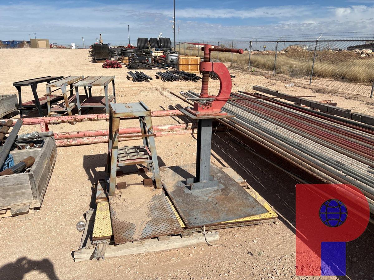 Used DOWNHOLE PUMP PACKAGE (40) assorted downhole pumps w/ parts, tools, racks, etc.
