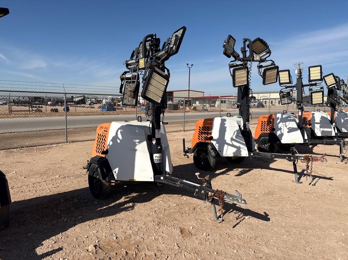 Used 2018 GENERAC MLT6SMD 6KW S/A BUMPER PULL LED LIGHT TOWER