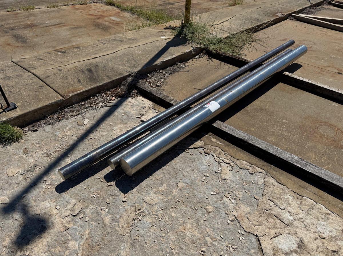Used (3) pcs. Of stainless steel round stock