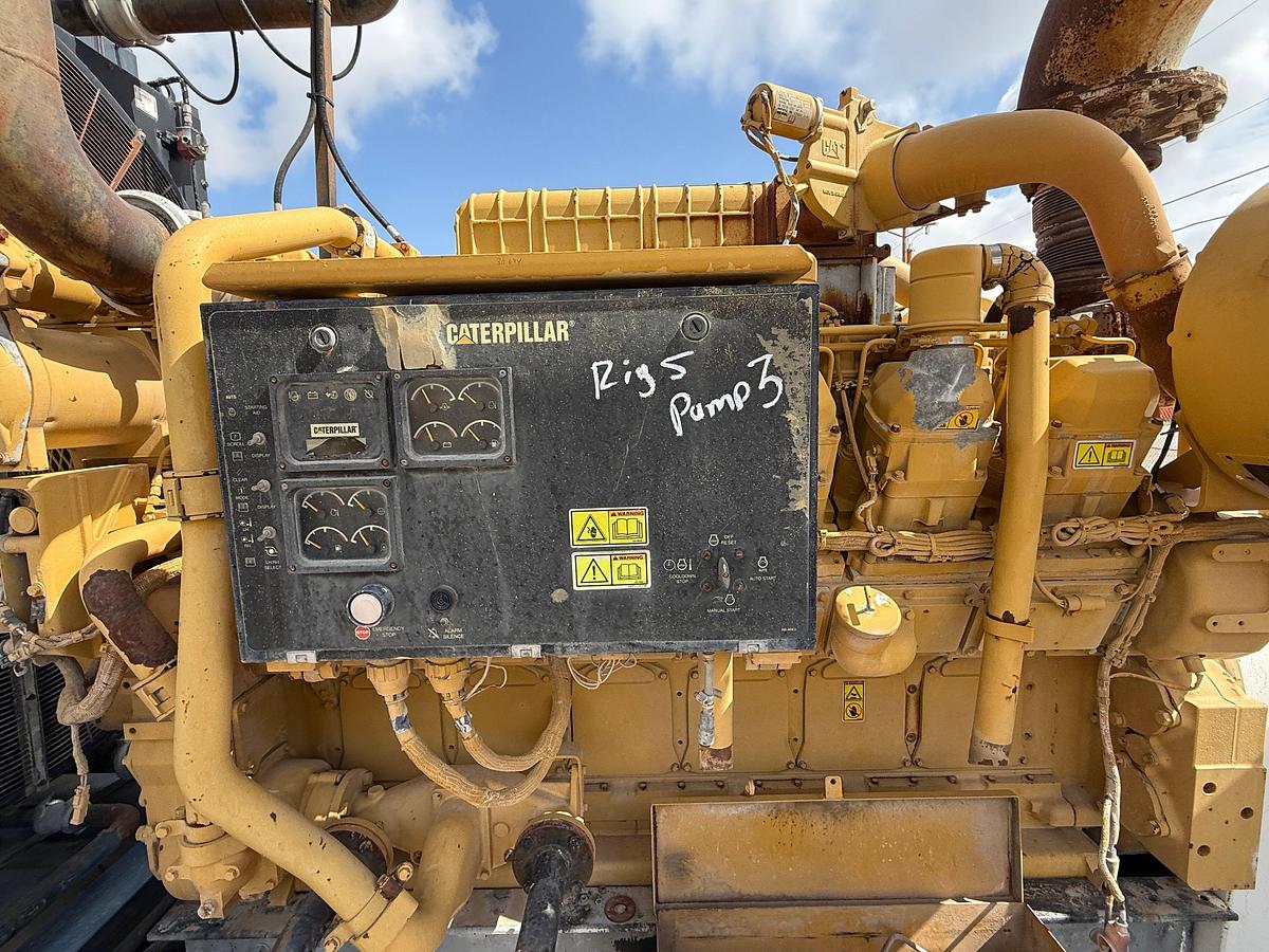Used 2011 GARDNER DENVER PZ11 TRIPLEX DRILLING MUD PUMP P/B CATERPILLAR 3512, SKIDDED