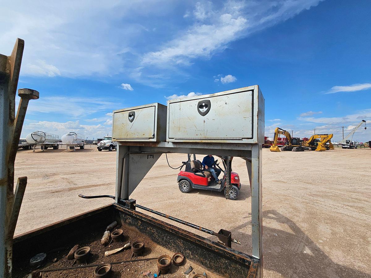 Used 2018 STEWART WELDING 24’ X 6.5’ T/A GOOSENECK TOOL TRAILER