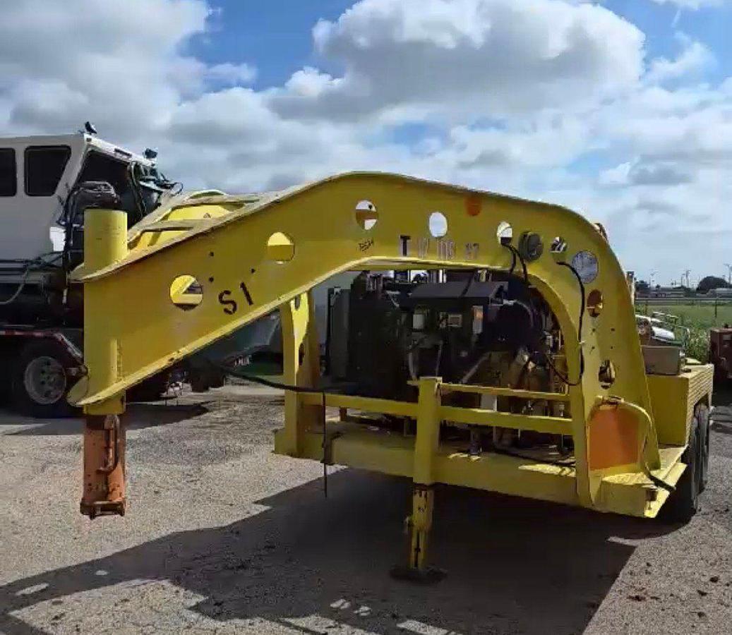 Used 2008 VENTURETECH XK-90 POWER SWIVEL MTD ON T/A GOOSENECK TRAILER