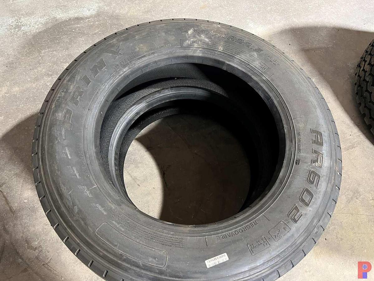 Used TWO UNUSED PRINX AR602 255/70R22.5 TIRES