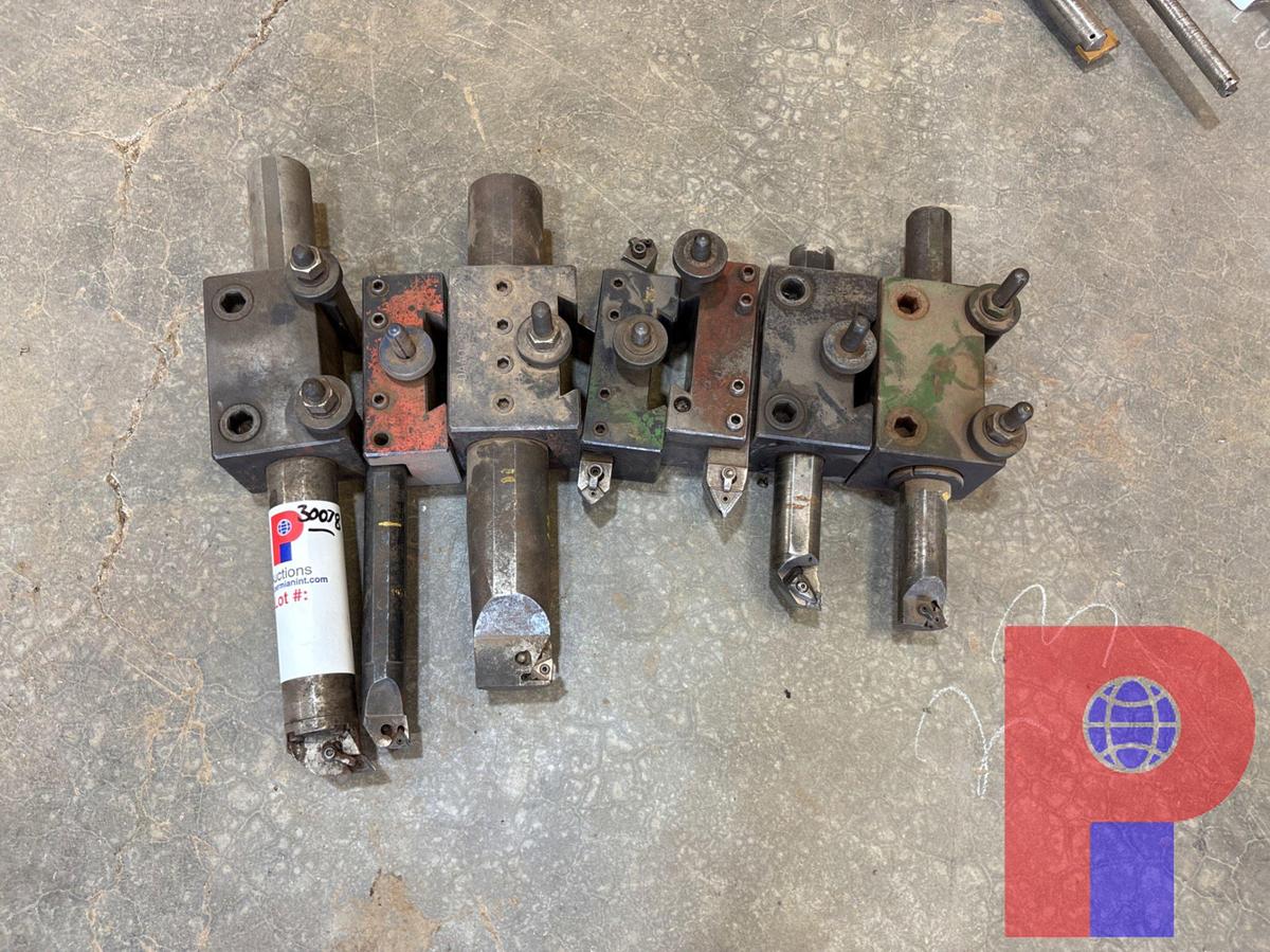 Used (7) ASSORTED TOOL HOLDERS FOR LATHE