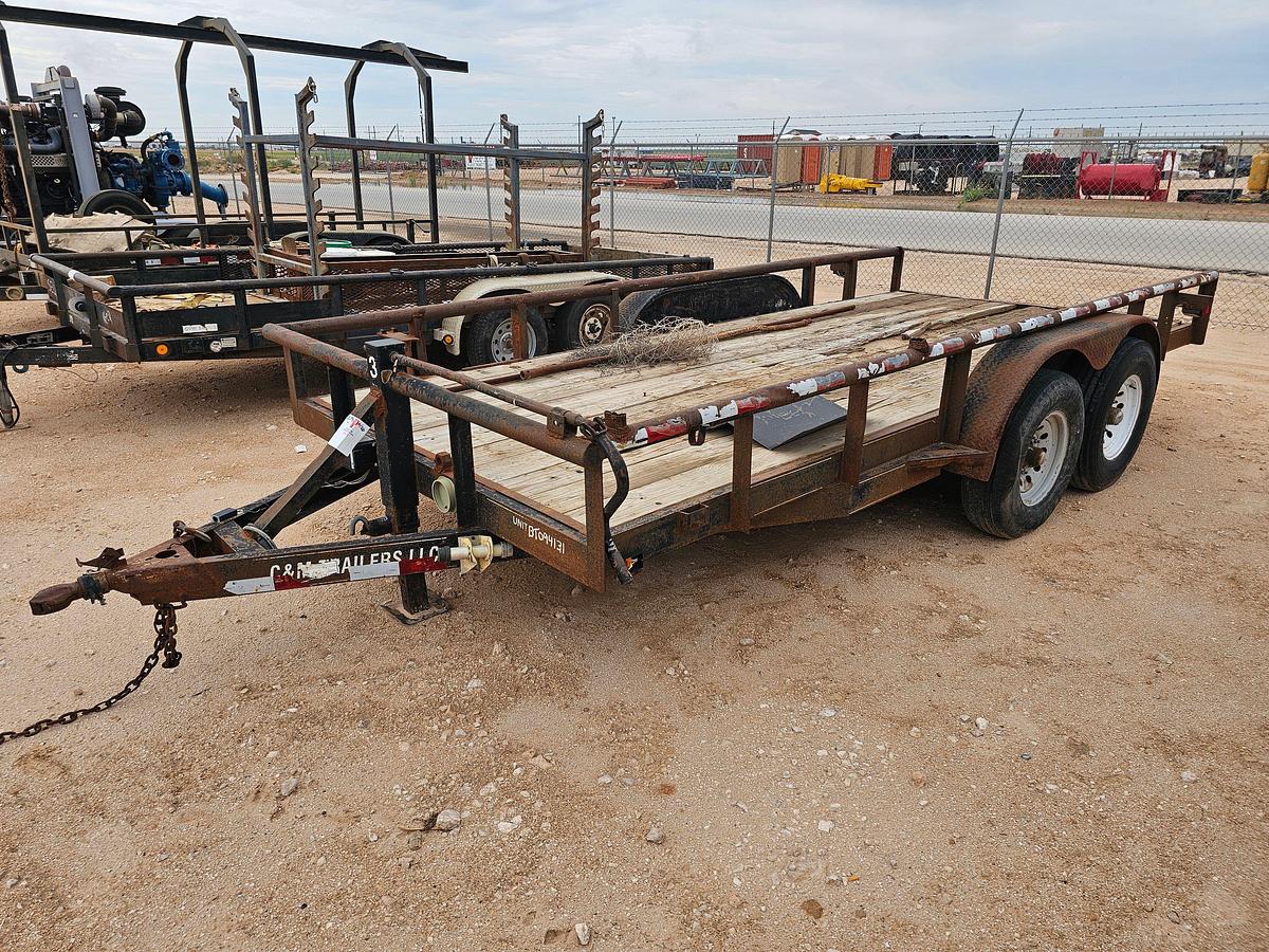 Used 2011 C&M TRAILERS 16’ X 7’ T/A BUMPER PULL UTILITY TRAILER