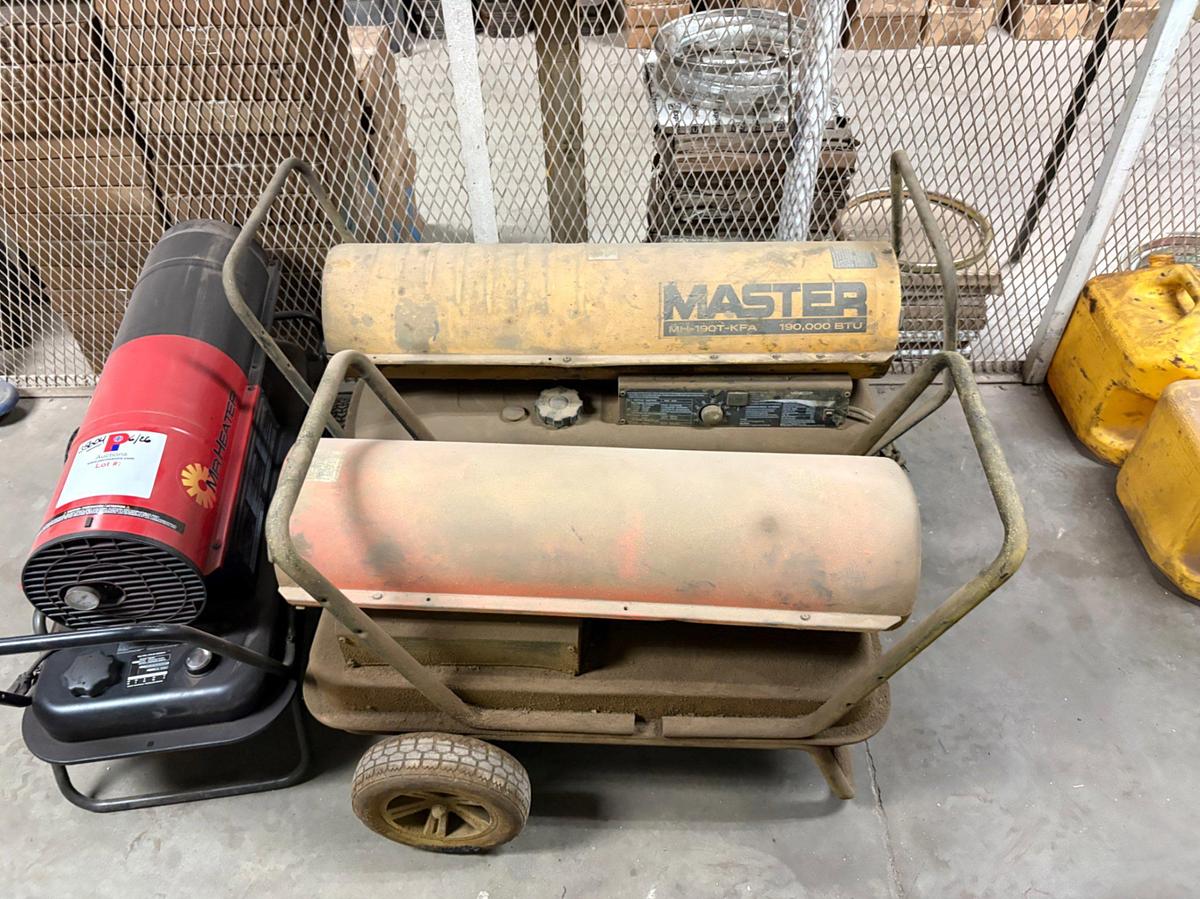 Used (3) portable shop heaters