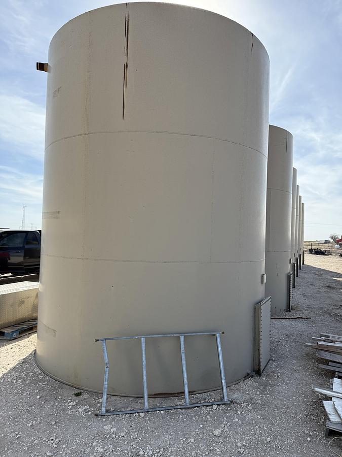 Used 2007 CRALL PRODUCTS 12’ DIA X 15’ H 300 BBL CRUDE OIL STORAGE TANK