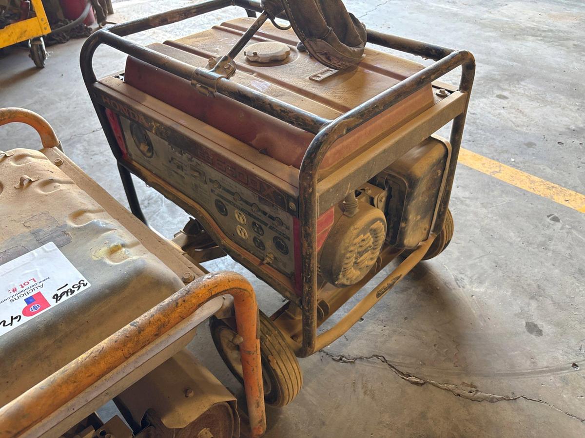 Used (3) portable generators, 3.5KW to 6.5KW