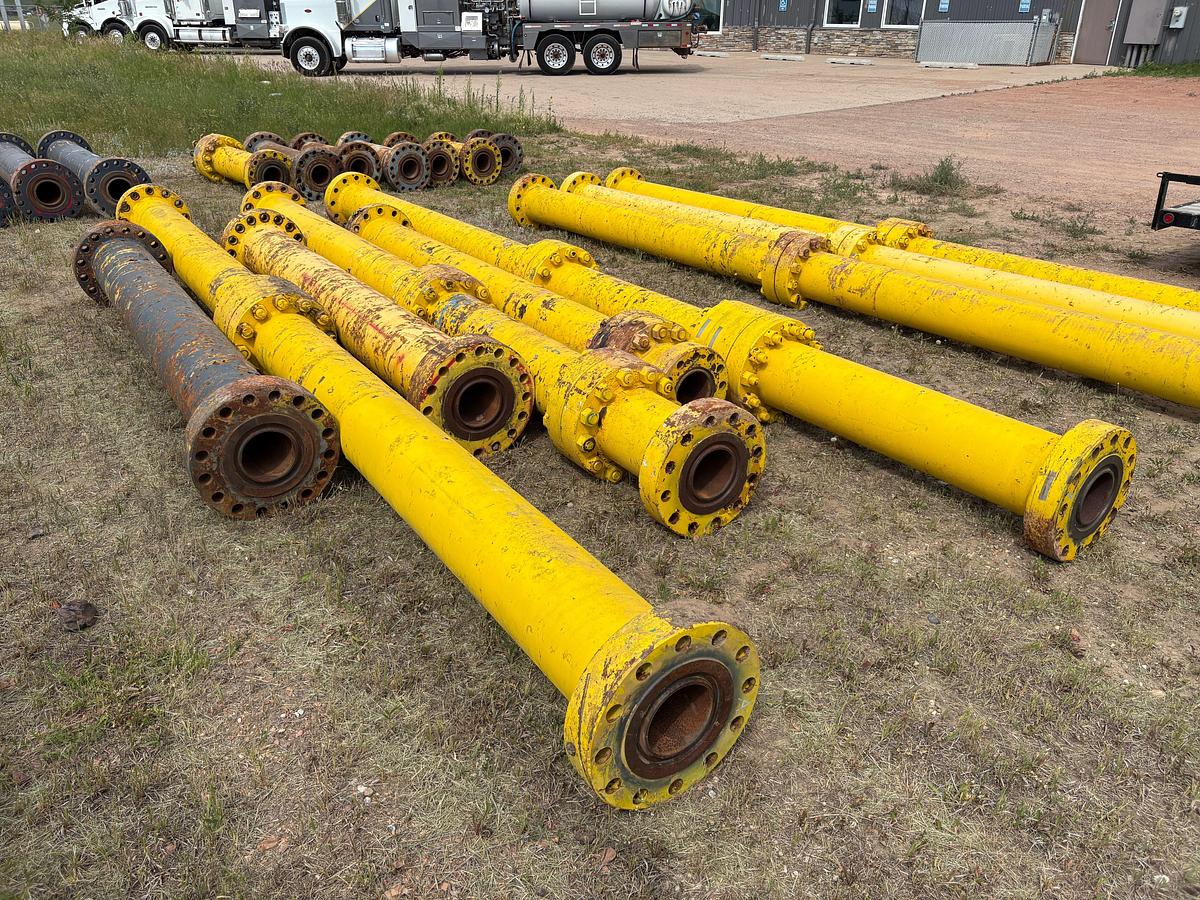 Used (12) assorted 7-1/16” spacer spools, 2’ to 10’L