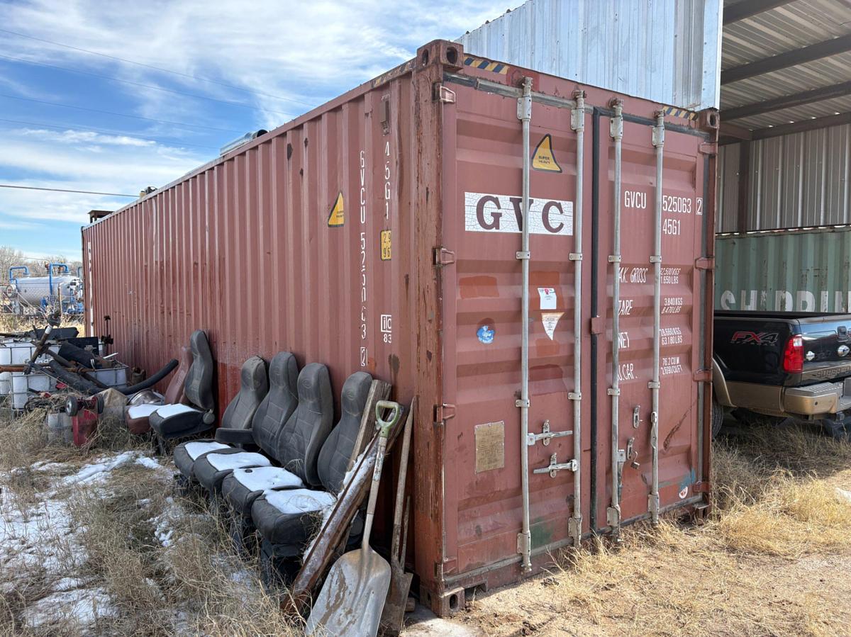 Used (2) Storage container & container shelter package