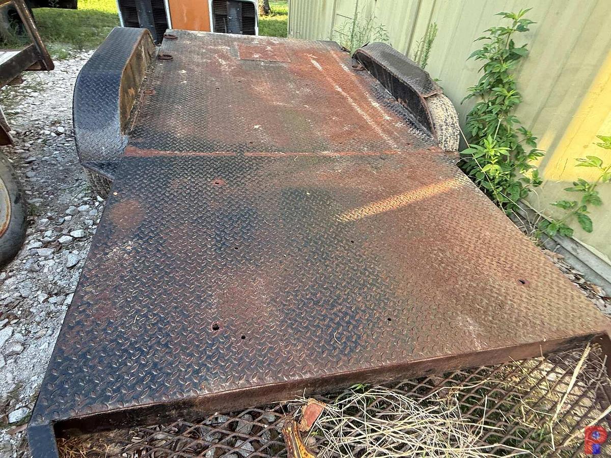 Used 12’ T/A STEEL FLATBED BUMPER PULL TRAILER