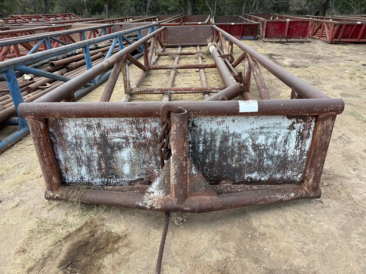 Used 35’ x 8’ x 3’ SKIDDED PIPE TUB