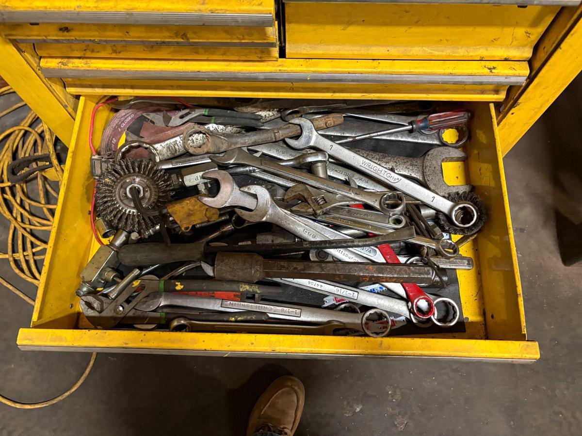 Used US GENERAL 5-DRAWER ROLLING TOOL BOX W/ CONTENTS
