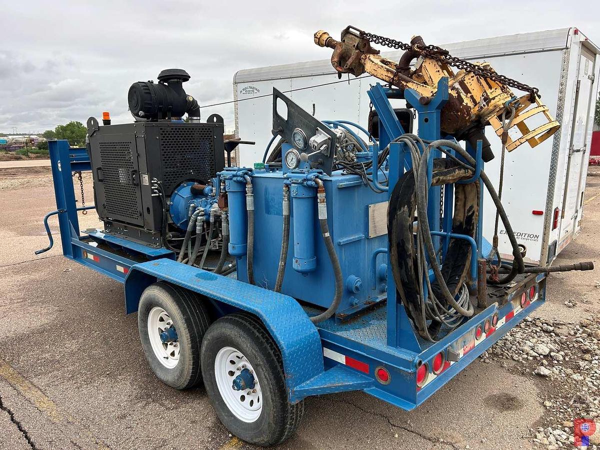 Used NOV BOWEN S85 GNT 85 TON POWER SWIVEL MTD. ON 2011 GOOSENECK TRAILER