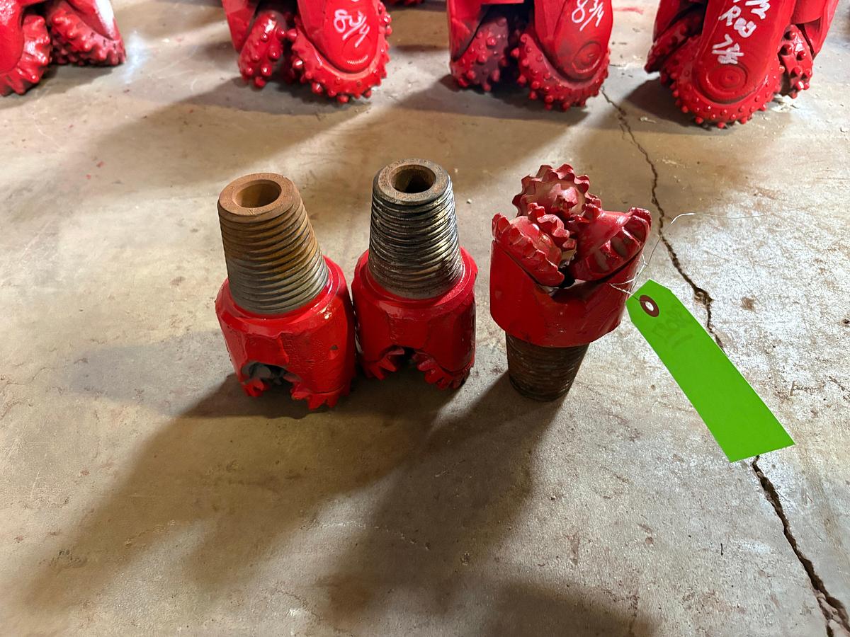 Used (3x$) 3-7/8” tricone drill bits w/ 2-3/8 reg connections
