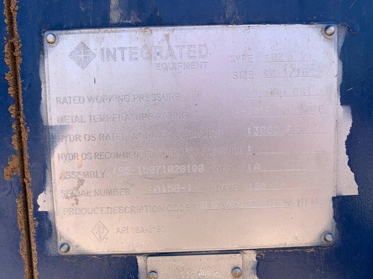 Used 7-1/16 INTEGRATED Hydraulic Double BOP