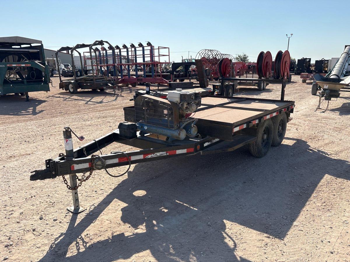 Used 2018 SAGE OIL VAC 12’ X 88” T/A BUMPER PULL LUBE TRAILER