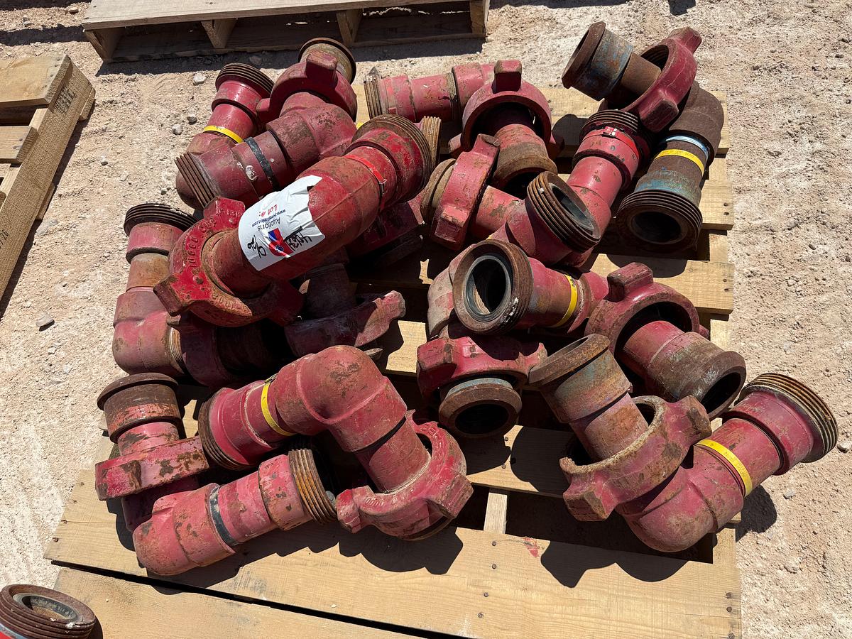 Used PALLET W/ (14) 3” FIG 1002 10K WP ELBOWS