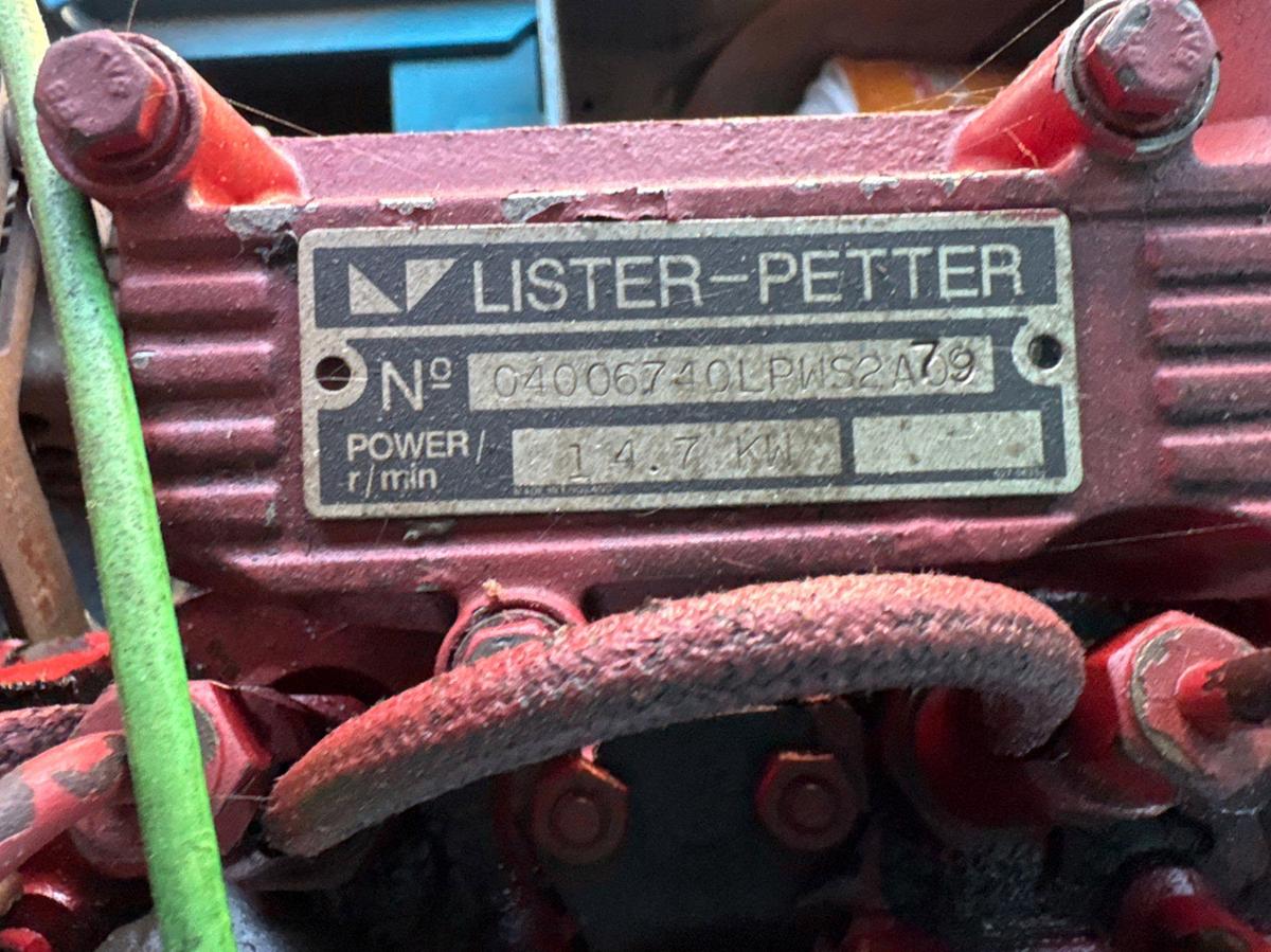 Used Newage 11KW GENERATOR p/b: Lister 2-cylinder diesel engine
