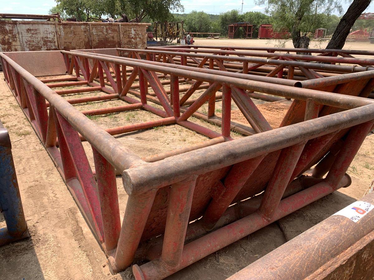 Used 40’ x 8’ x 3’ Skidded Pipe Tub
