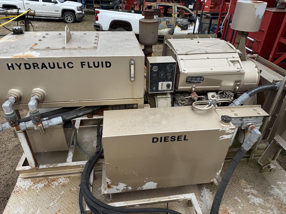 Used 22’ X 102” CEMENT MIXING UNIT MTD ON 2012 BIG TEX 25K GVW DUAL T/A PINTLE HITCH TRAILER