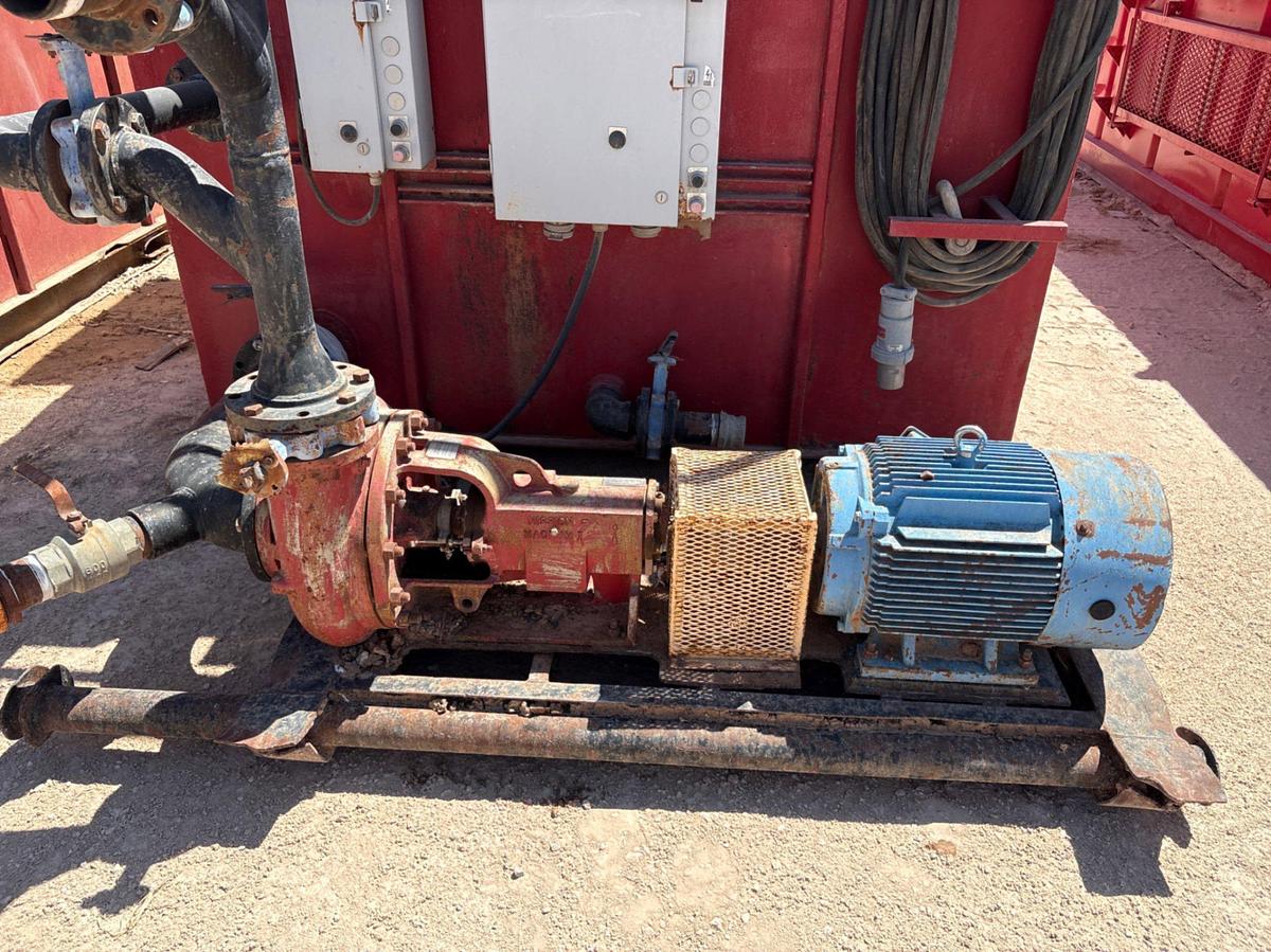 Used 16’ x 92” x 6’ open top mixing tank