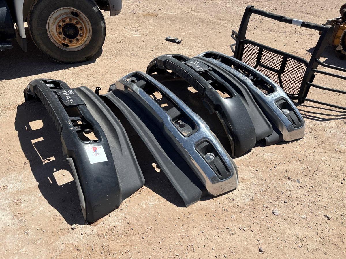 Used (4) ford pickup truck bumpers & (1) steel craft grill guard