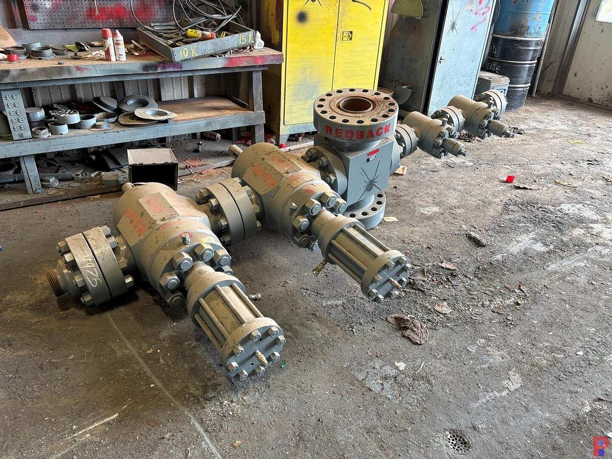 Used 7-1/16” X 4-1/16” 15K FLUID CROSS W/ (2) 4-1/16” 15K HYDRAULIC VALVES & (2) 2-1/16” 15K VALVES