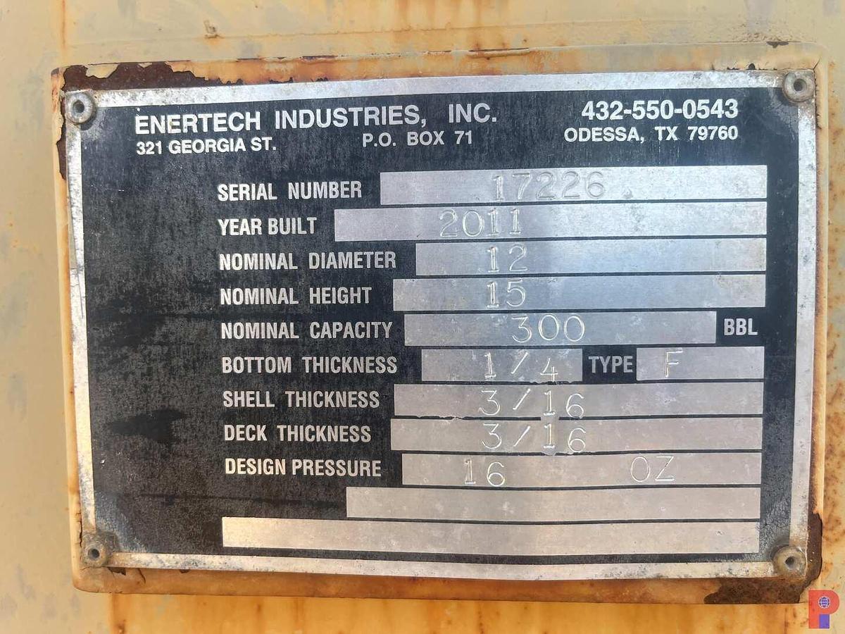 Used Tank Battery with (5) 300 BBL. Vertical Tanks & Catwalks