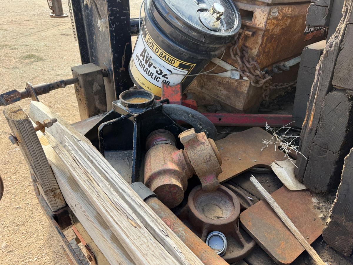 Used 2008 Big Tex 20’ Flatbed Trl. W/ well service rig parts