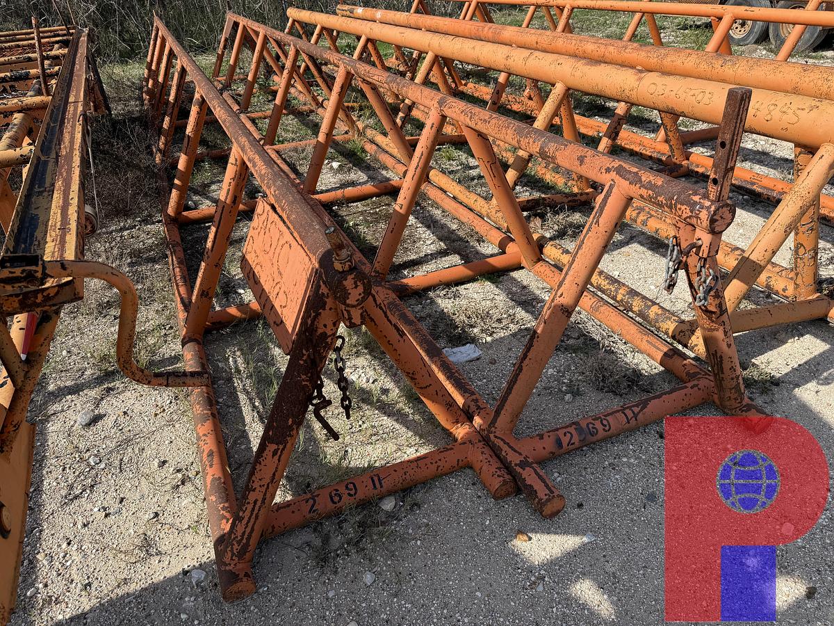 Used (2 X $) 30’ L X 38” H TRIANGULAR PIPE RACKS