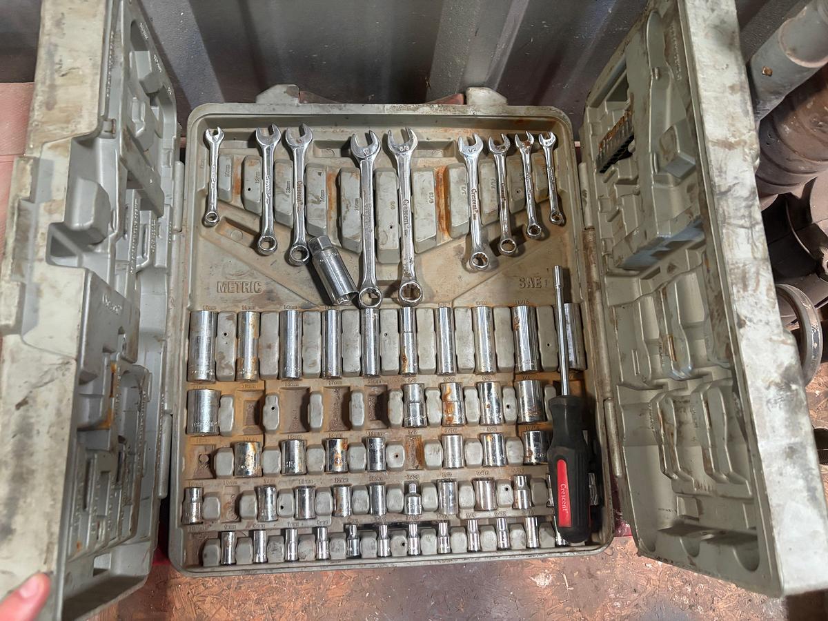 Used (3) crescent socket sets w/ assorted lift nubbins, slip parts, etc.
