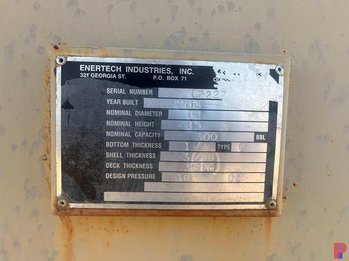 Used Tank Battery with (5) 300 BBL. Vertical Tanks & Catwalks