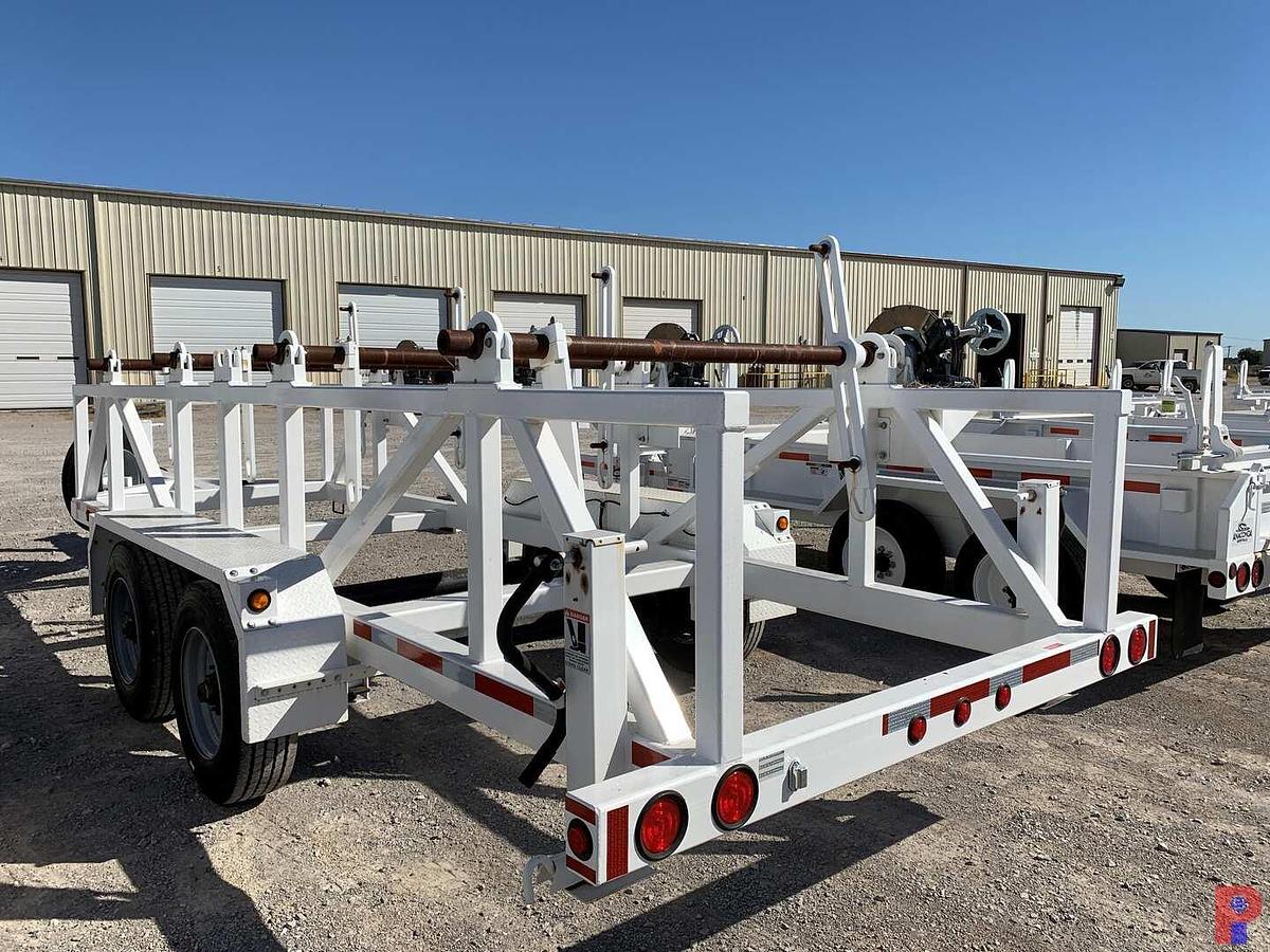 Used 2025 ANACONDA MFG LLC UNUSED 26’ T/A PINTLE HITCH 4 REEL TRAILER