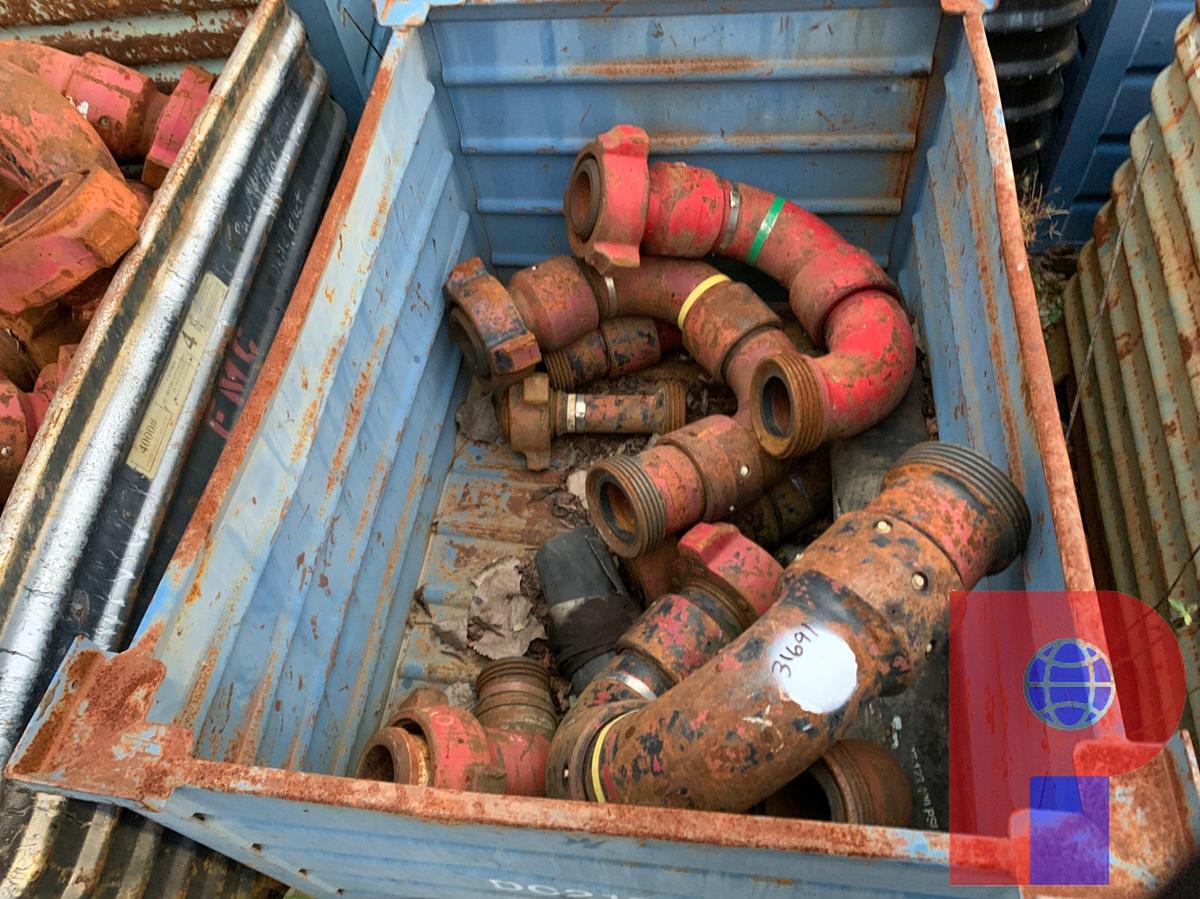 Used BIN OF (5) 3” FIG 1502 15K WP STYLE 10 AND 50 SWIVEL CHIKSANS