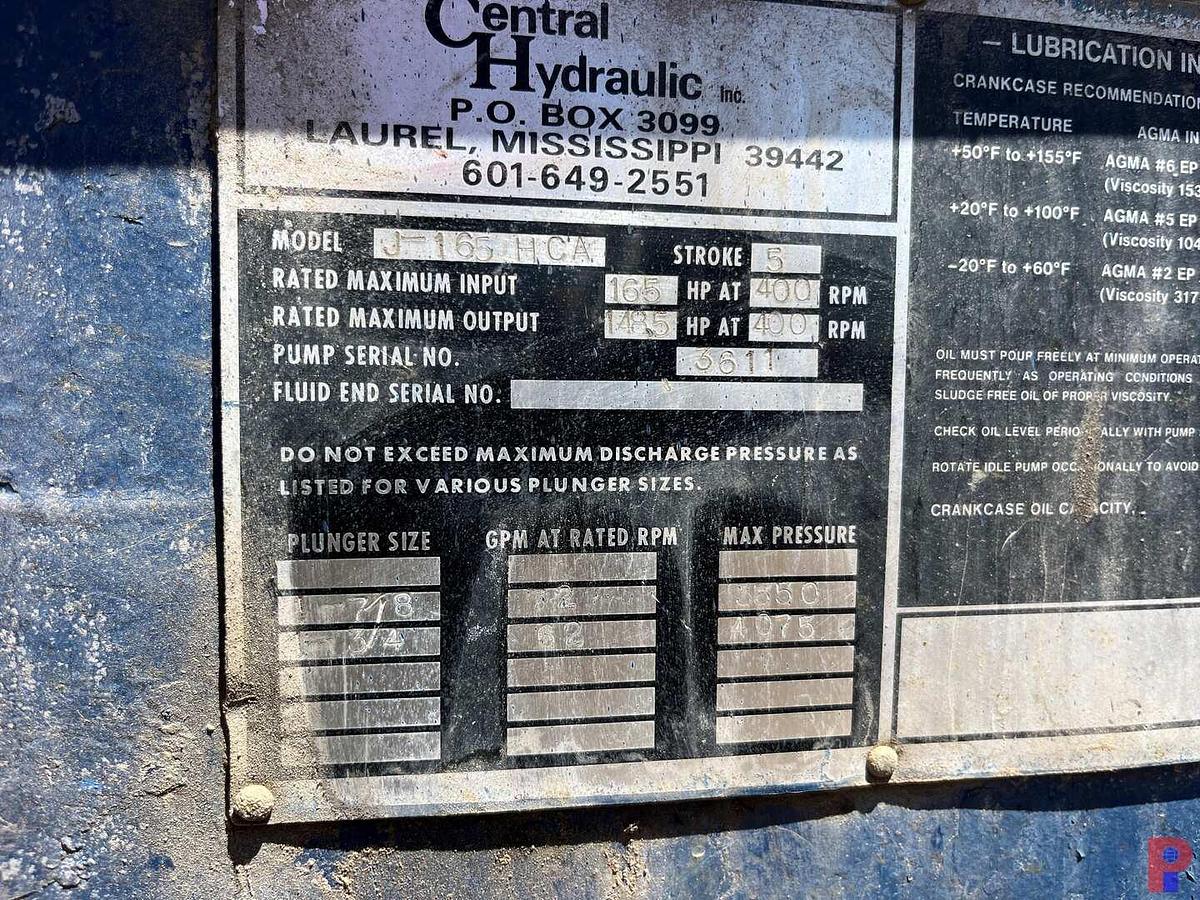 Used NATIONAL J-100 TRIPLEX PUMP