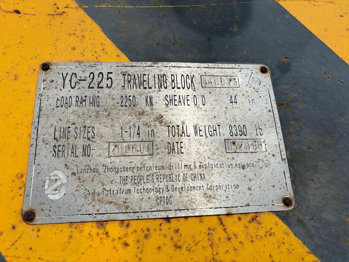 Used Lanzhou YC-225 2250KN block