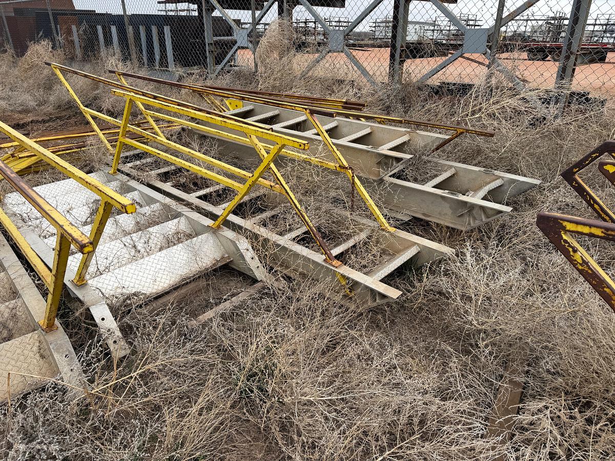 Used (7) ALUMINUM RIG LADDERS
