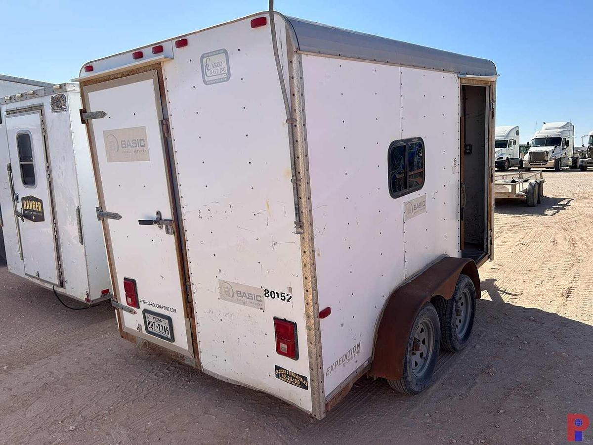 Used 2013 CARGO CRAFT ,INC. 12’ X 86” T/A BUMPER PULL CREW TRAILER