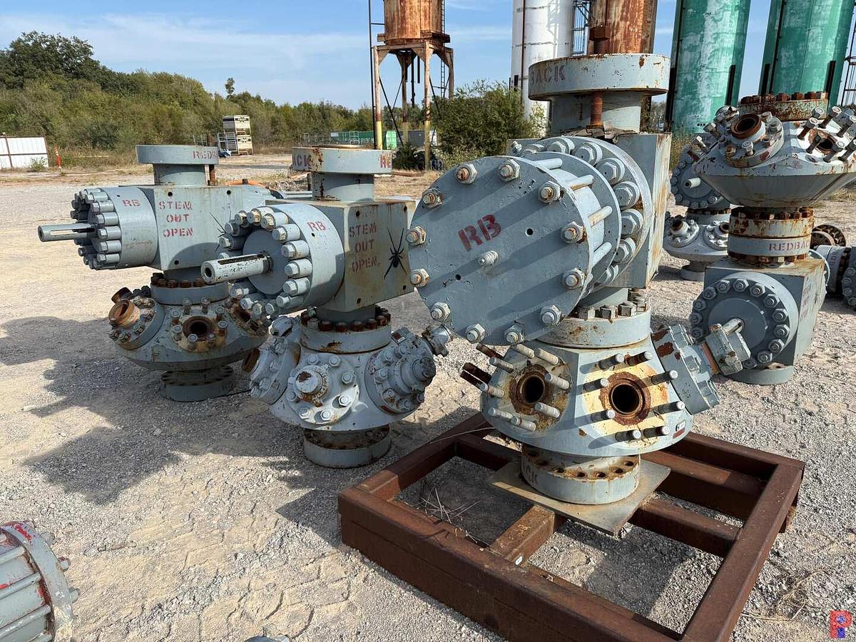 Used (3 X $) 7-1/16” 15K WP HYDRAULIC FRAC VALVES & 6-PORT 4-1/16” GOAT HEAD