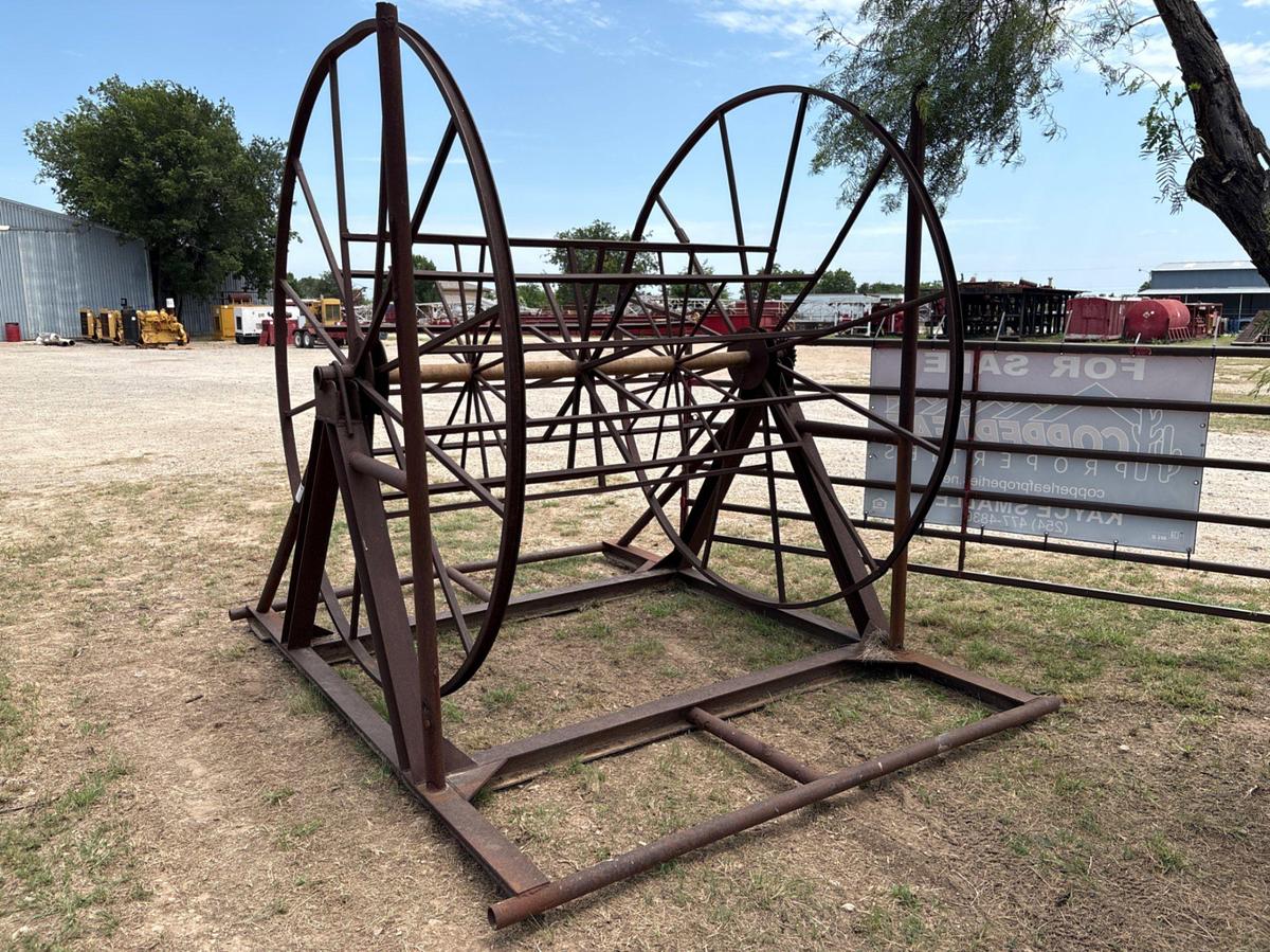 Used 6’W x 2’Deep cable spool, skidded