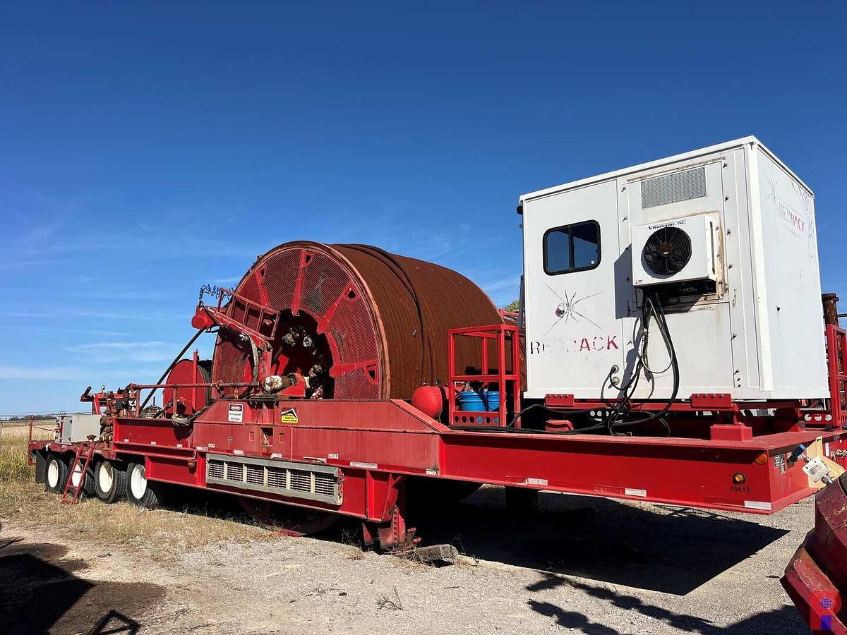 Used 2011 HYDRA RIG  53’ X 11’ 4-AXLE 2-3/8" COIL TUBING TRAILER