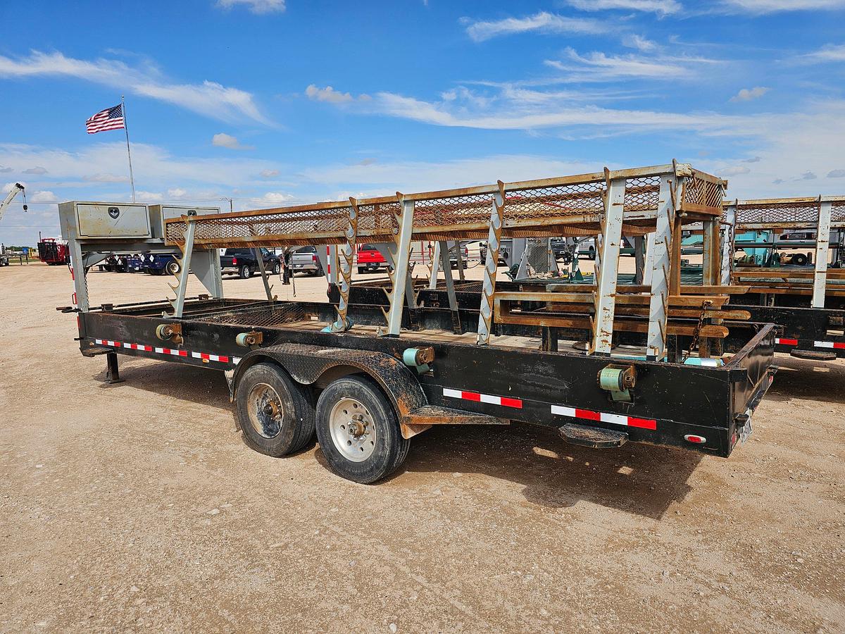 Used 2018 STEWART WELDING 24’ X 6.5’ T/A GOOSENECK TOOL TRAILER