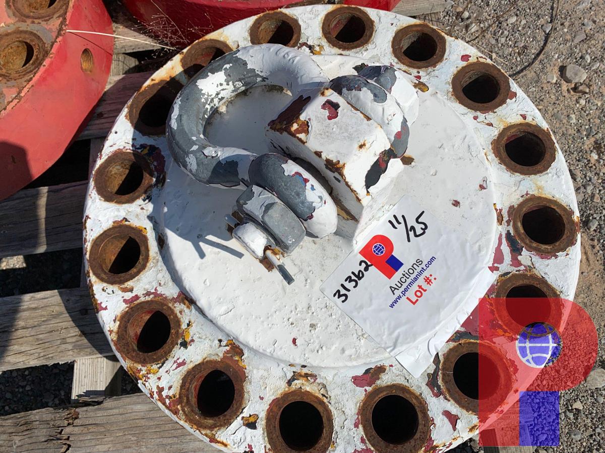 Used (3) 15K 19” OD FLANGE CAPS