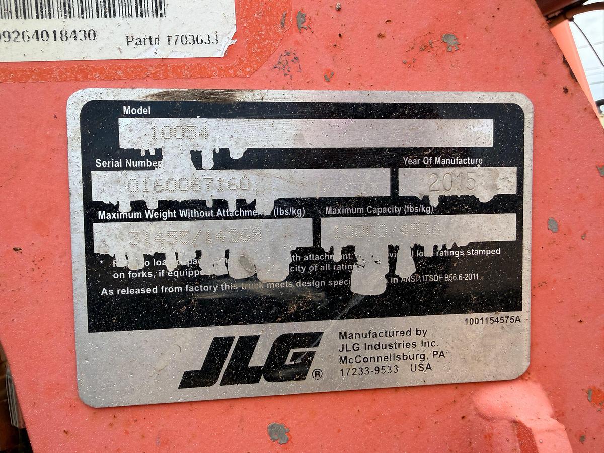 Used 2015 JLG 10054 10k Telehandler Forklift