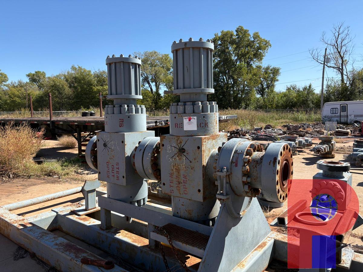 Used (2X$) (2) JF 7-1/16” 15K HYDRAULIC FRAC VALVES