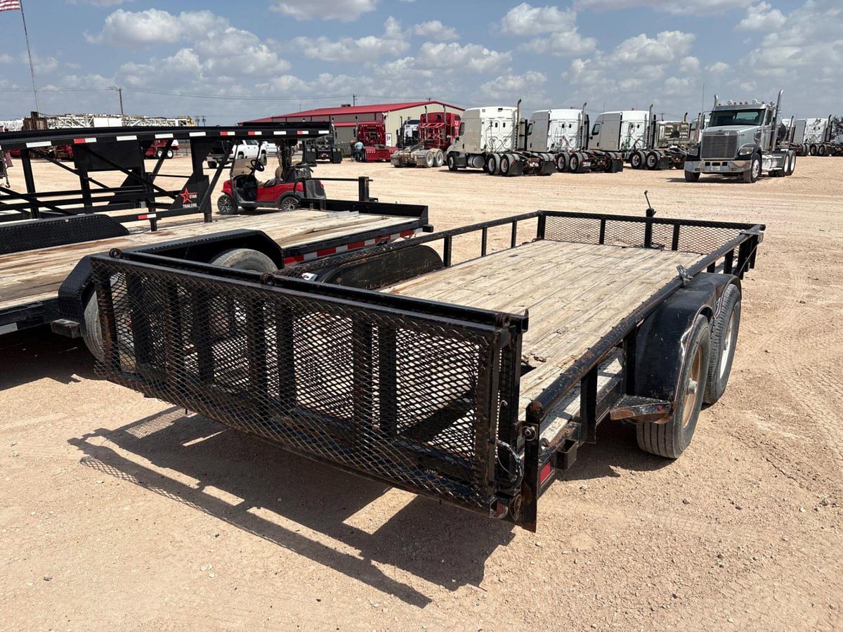 Used 2014 DIAMOND C 16’ X 7’ T/A BUMPER PULL UTILITY TRAILER