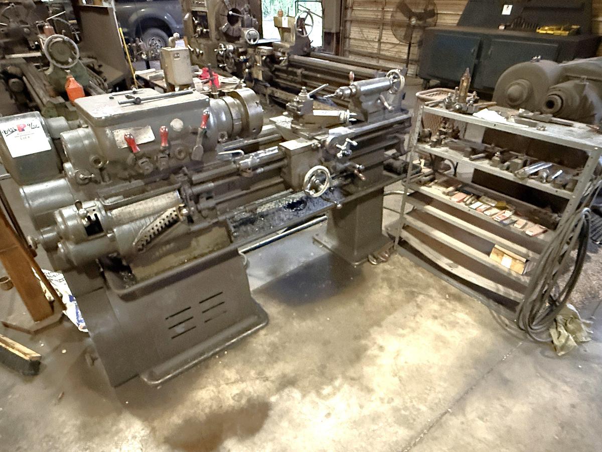Used THE HENDEY MACHINE 48”x12” TABLE HORIZONTAL LATHE W/ SOME TOOLING