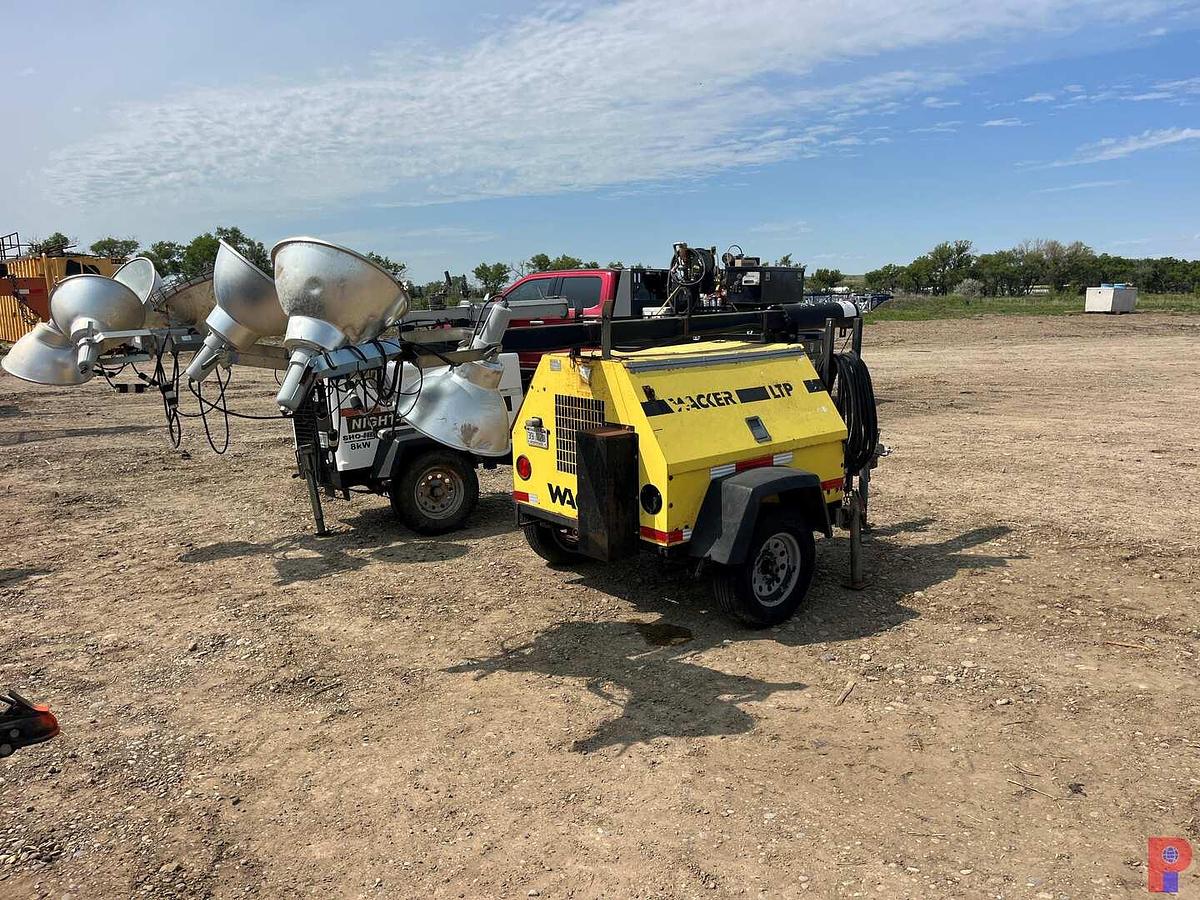 Used WACKER LTP 4 BULB PORTABLE LIGHT TOWER